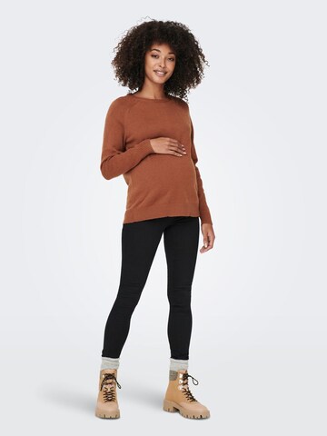 Only Maternity Pullover i brun