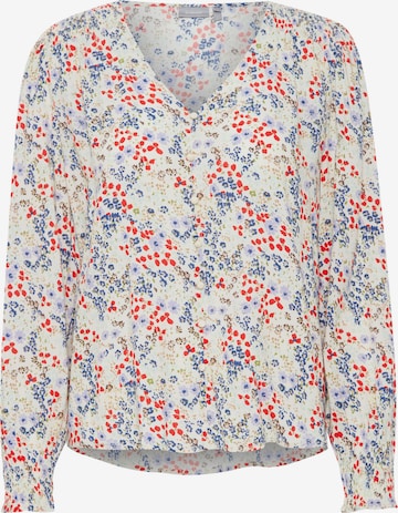 Fransa Blouse 'Flowy' in White: front