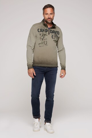 Sweat-shirt 'The Craftsmen' CAMP DAVID en vert