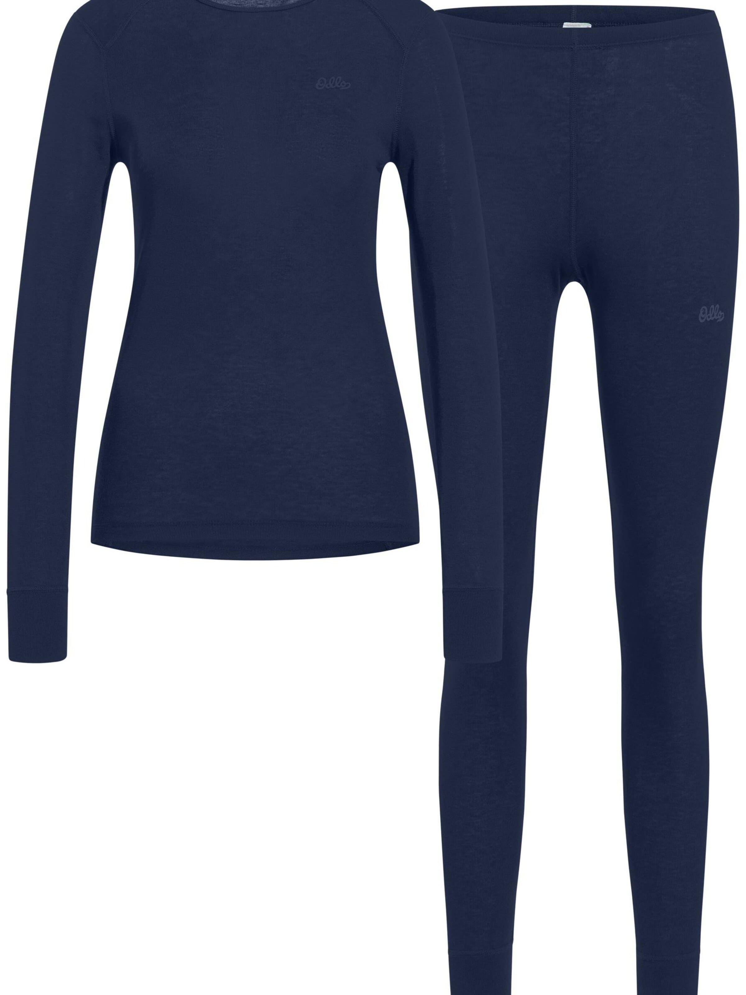 ODLO Wäsche-Sets 'ACTIVE WARM'‌‌‌ in Blau: Vorderseite
