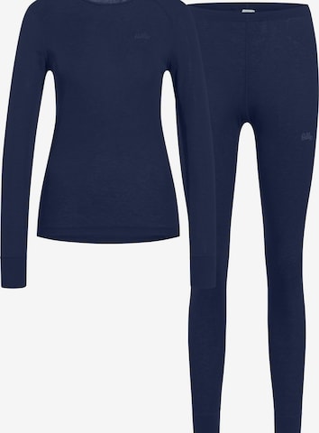 ODLO Wäsche-Sets 'ACTIVE WARM' in Blau: Vorderseite
