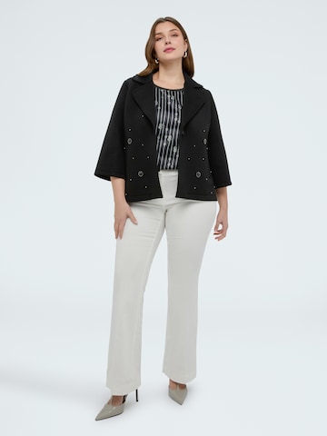 Fiorella Rubino Wintermantel in Zwart