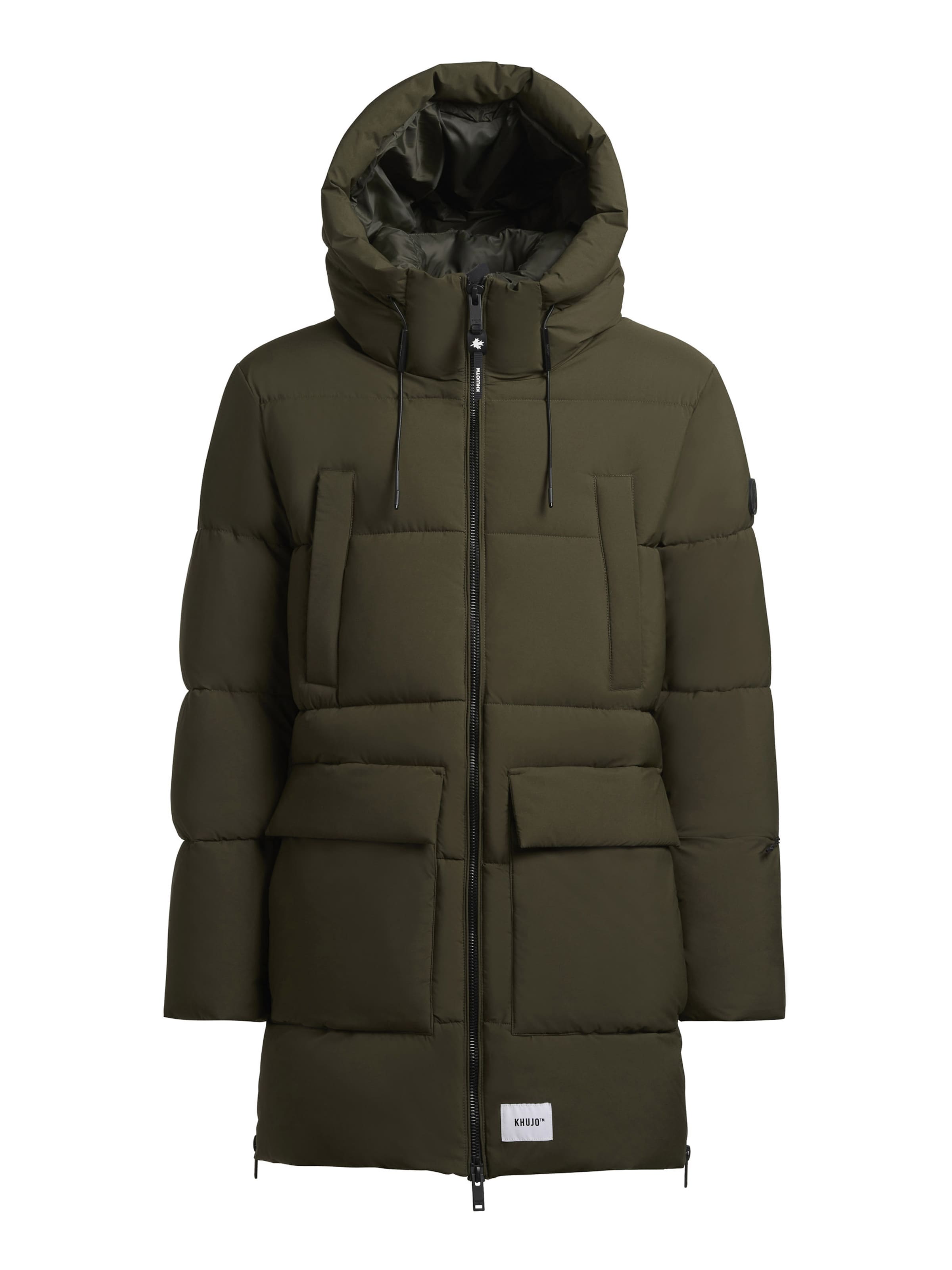 khujo Vinterjakke 'Welm Matt' i grøn: forside