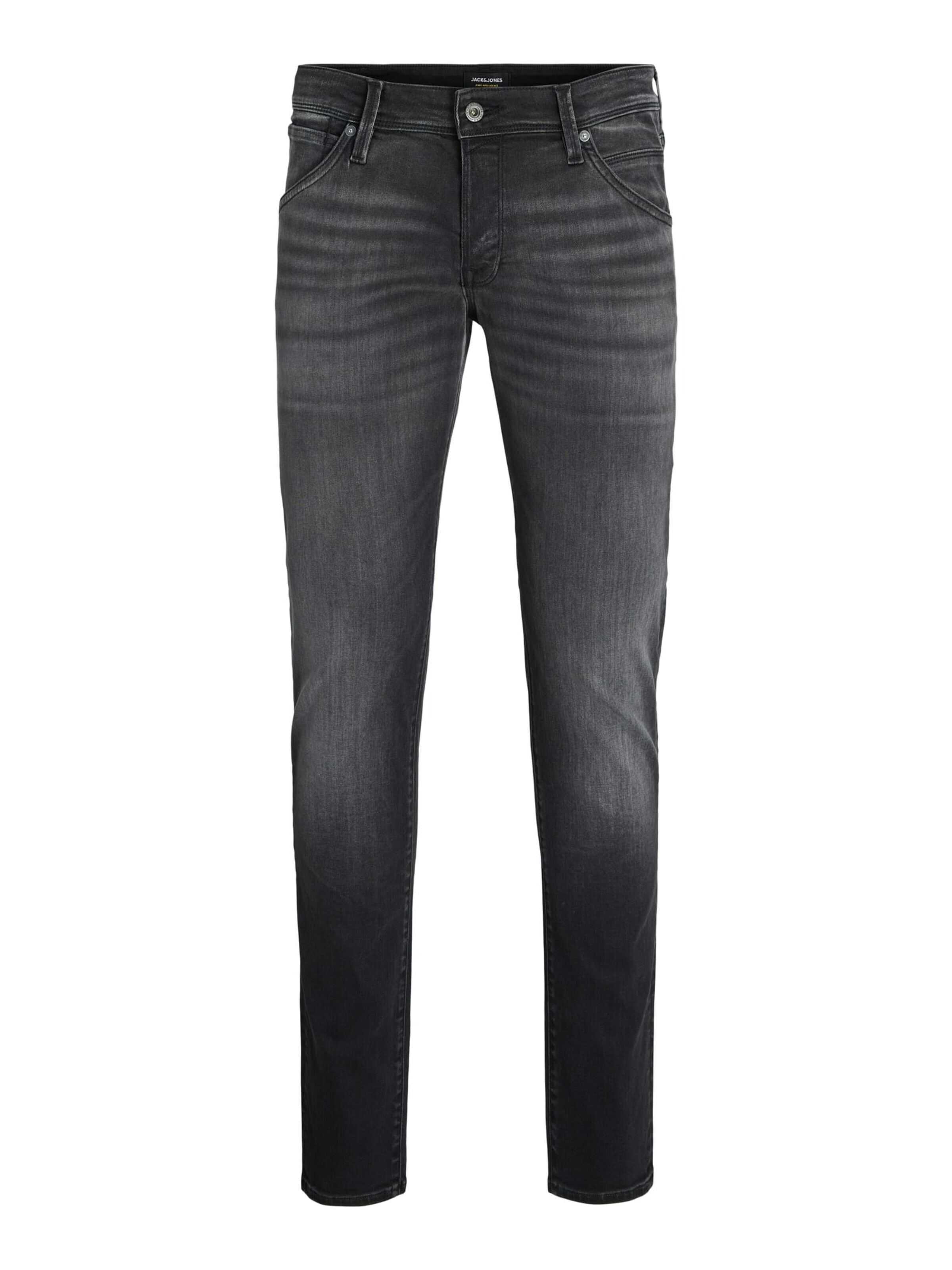 JACK & JONES Baggy Jeans 'Glenn' in Zwart: voorkant
