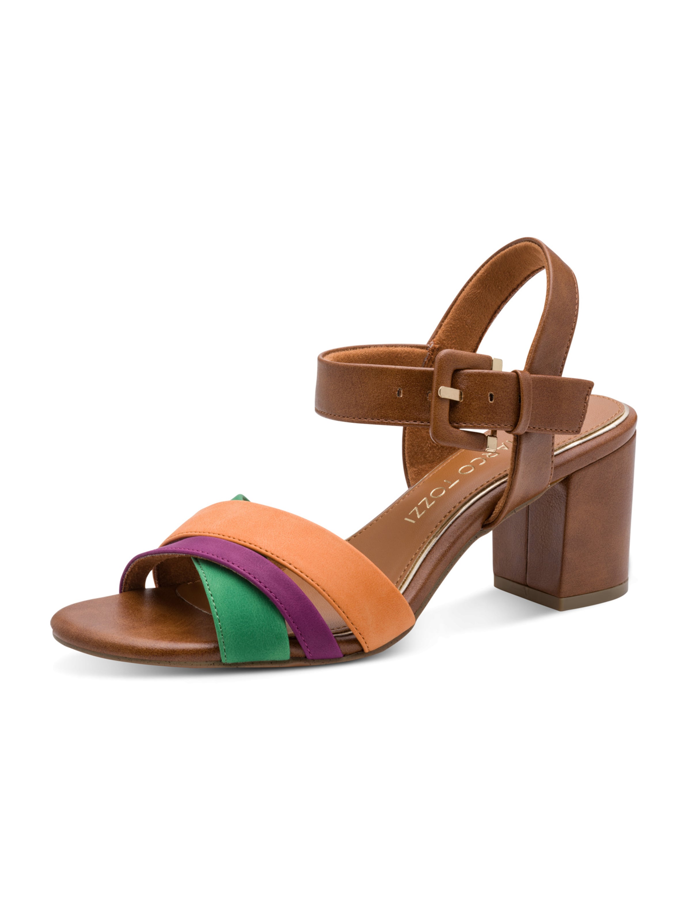 MARCO TOZZI Strap Sandals in Brown: front