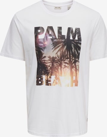 T-Shirt 'ONSMAGDY' Only & Sons en blanc : devant