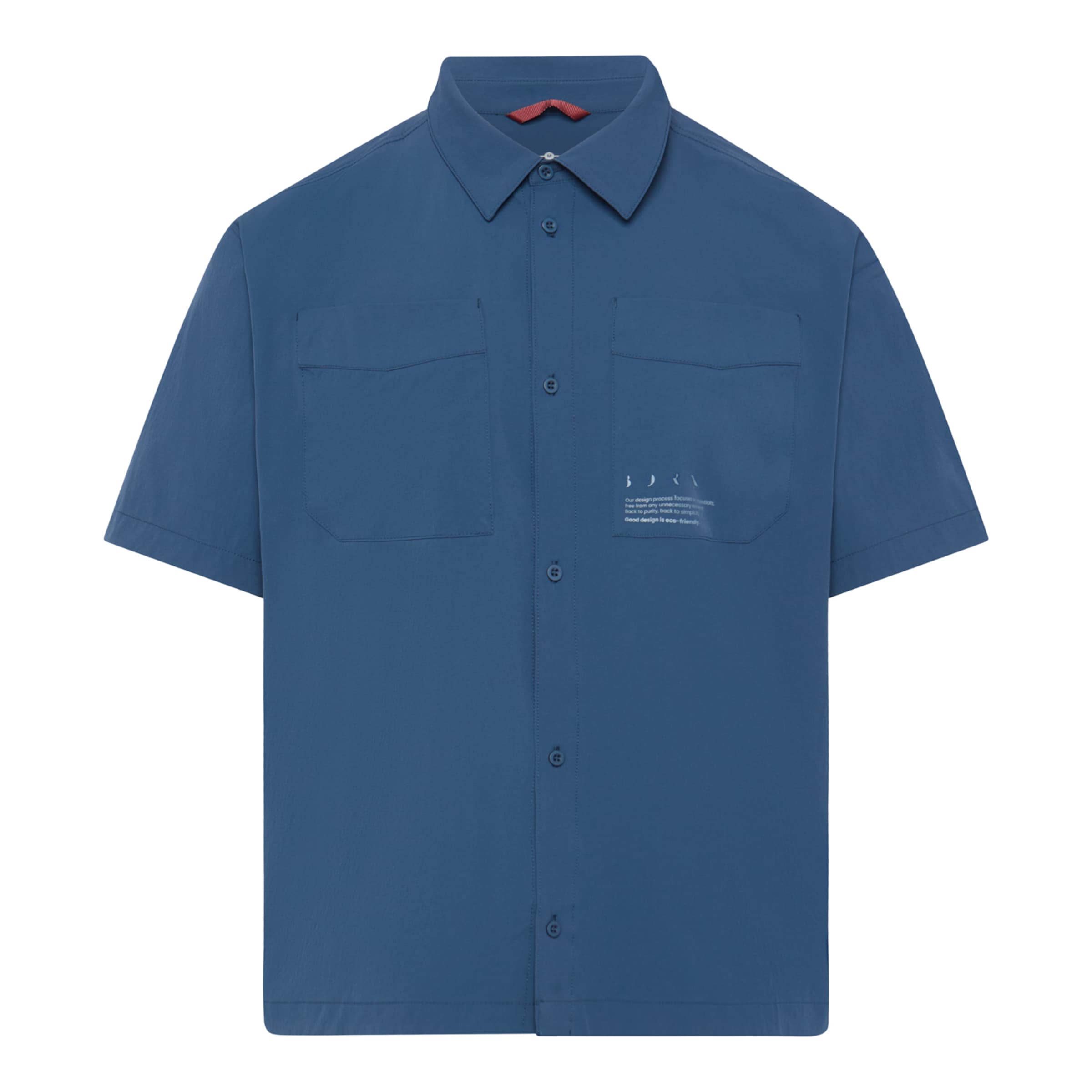 Born Regular fit Button Up Shirt in Blue: front