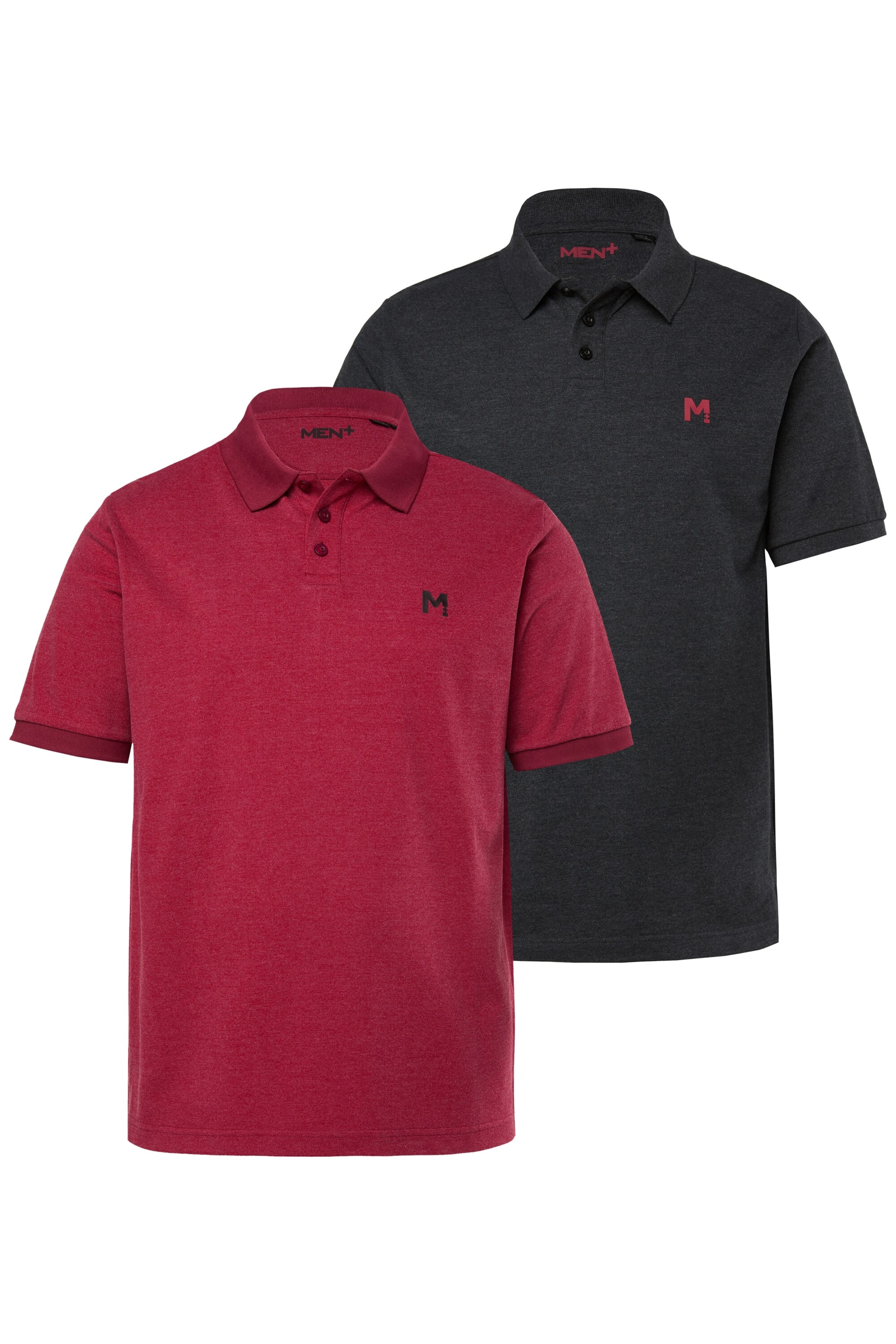 Men Plus Shirt in Rood: voorkant