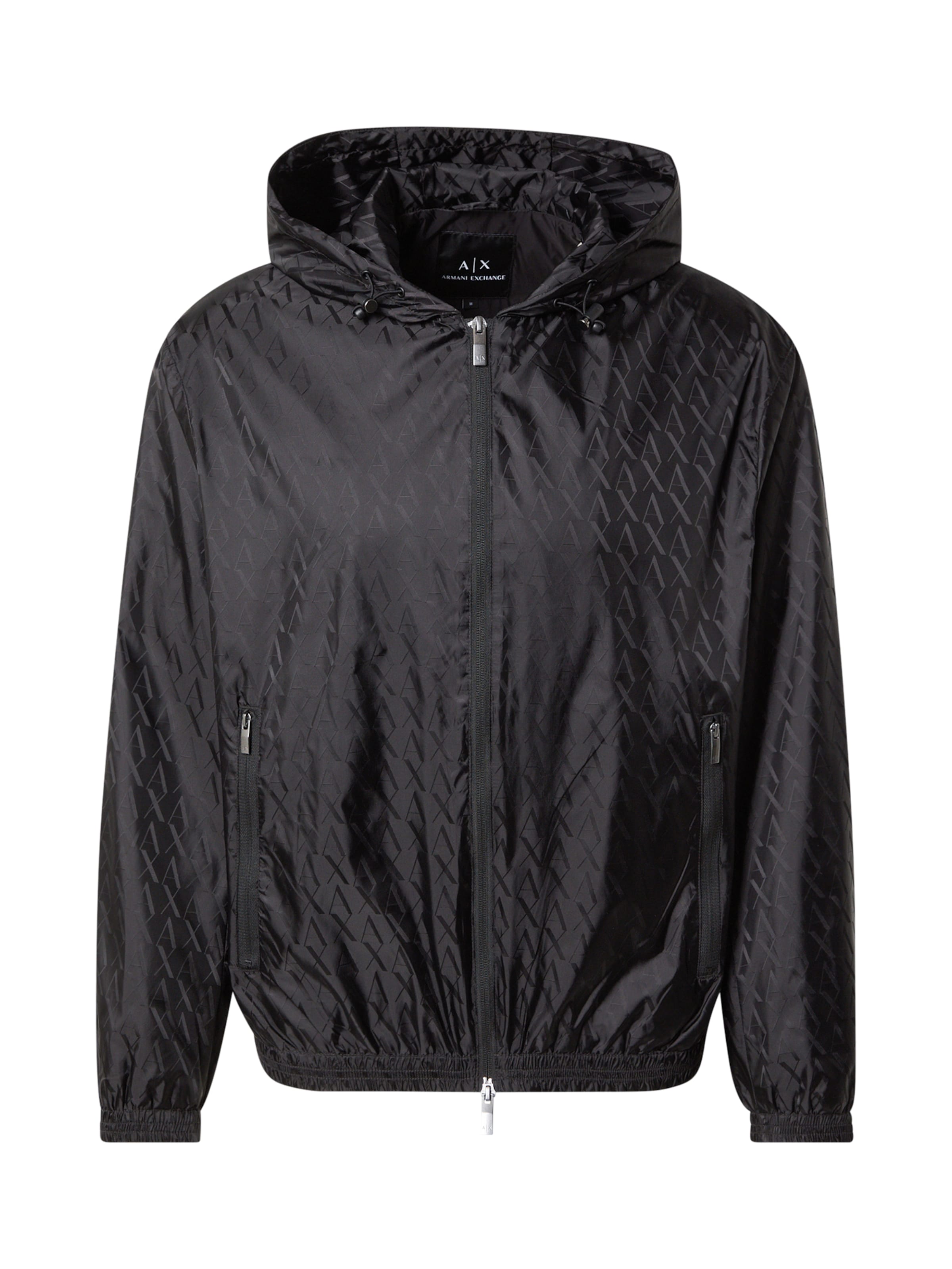 Geacă de primăvară-toamnă de la ARMANI EXCHANGE pe negru: față