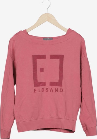 Elbsand Sweatshirt & Zip-Up Hoodie in M in Pink: front