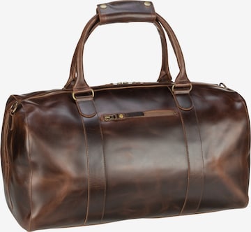 Buckle & Seam Travel Bag 'Willow' in Brown: front