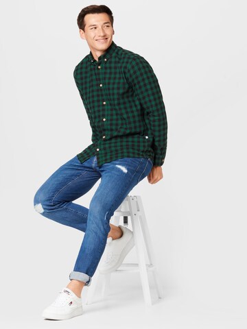 Kronstadt Regular fit Button Up Shirt 'Johan' in Green