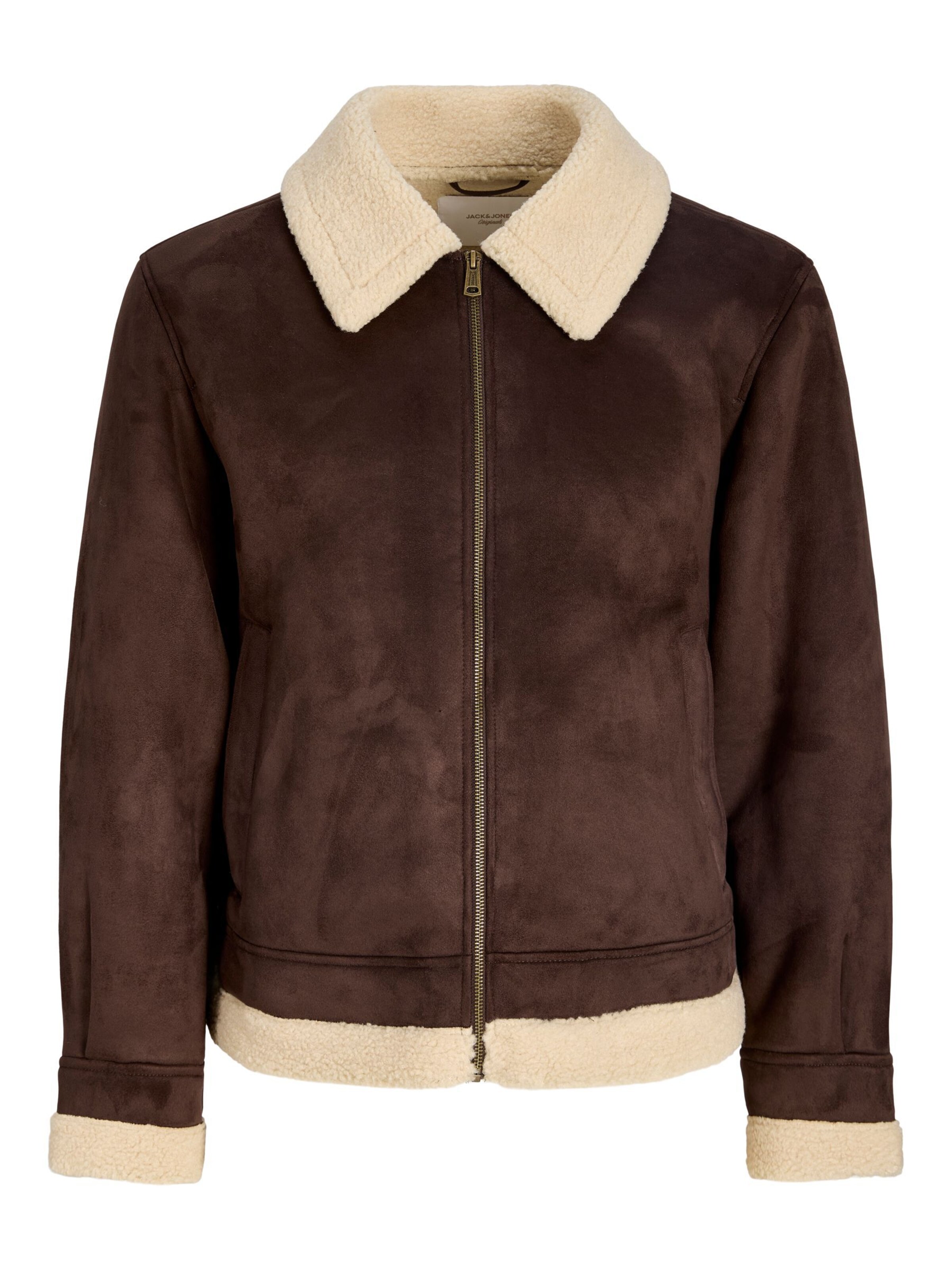 JACK & JONES - Chaqueta de entretiempo en marrón: frente