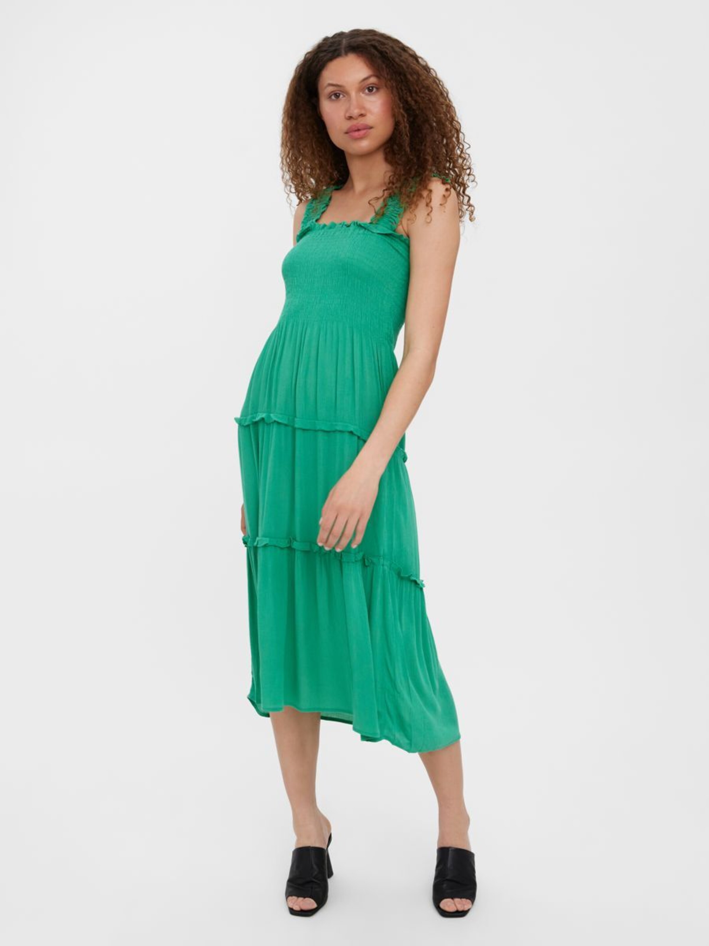 Frauen Große Größen VERO MODA Kleid in Grün - LK23596 Frauen Große Größen VERO MODA Kleid in Grün - LK23596