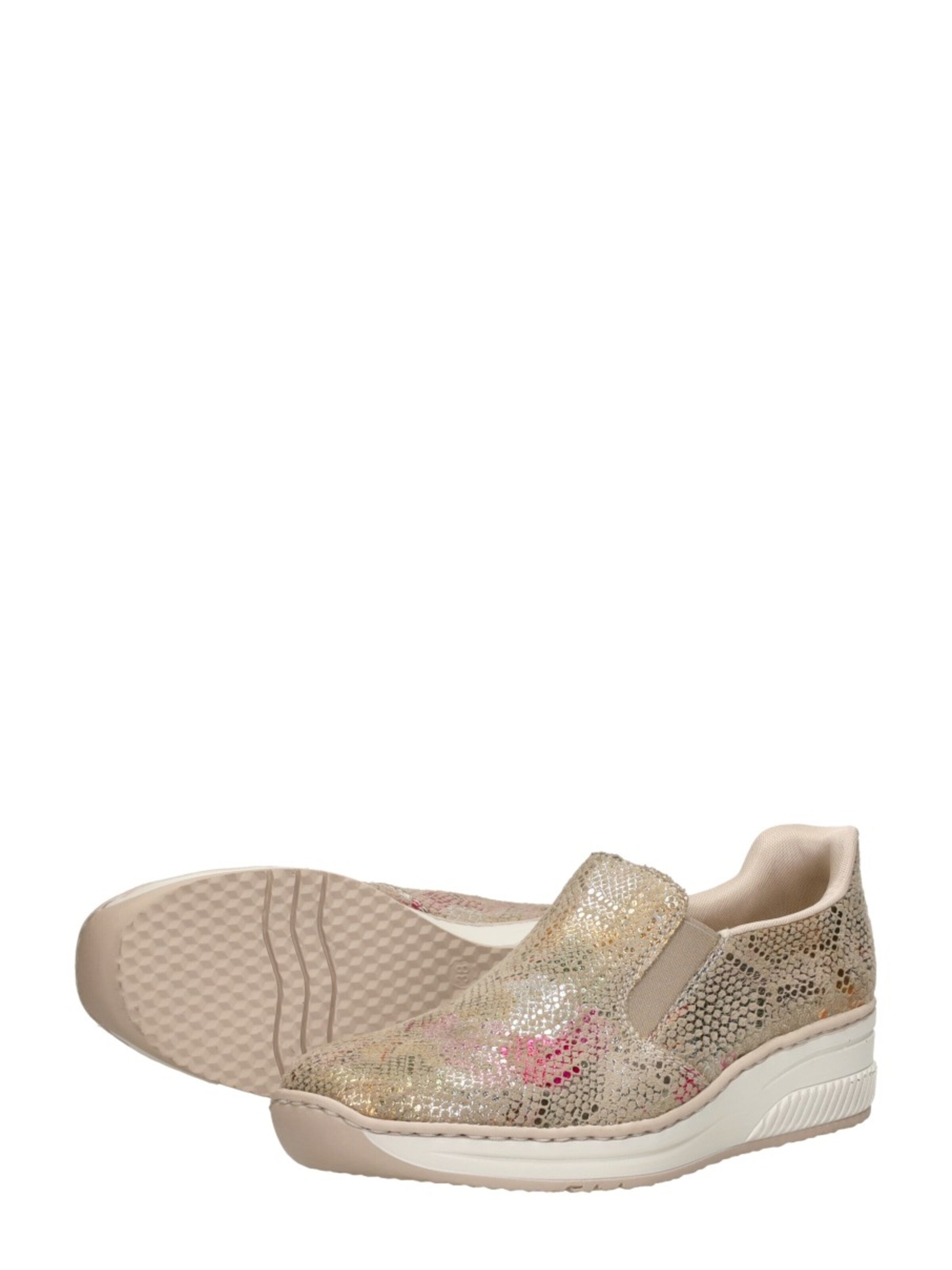 Rieker Slip-on 'Sportief' in Goud