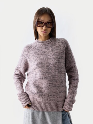 GOBI Cashmere Pullover 'Unisex Mouline Cashmere Sweater'‌‌‌‌‌‌‌‌ in Pink