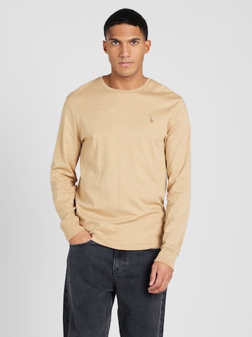 Coupe regular T-Shirt Polo Ralph Lauren en beige : devant