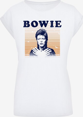 T-shirt 'David Bowie ' F4NT4STIC en blanc : devant