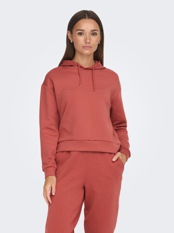 ONLY PLAY Athletic Sweatshirt in Red: front