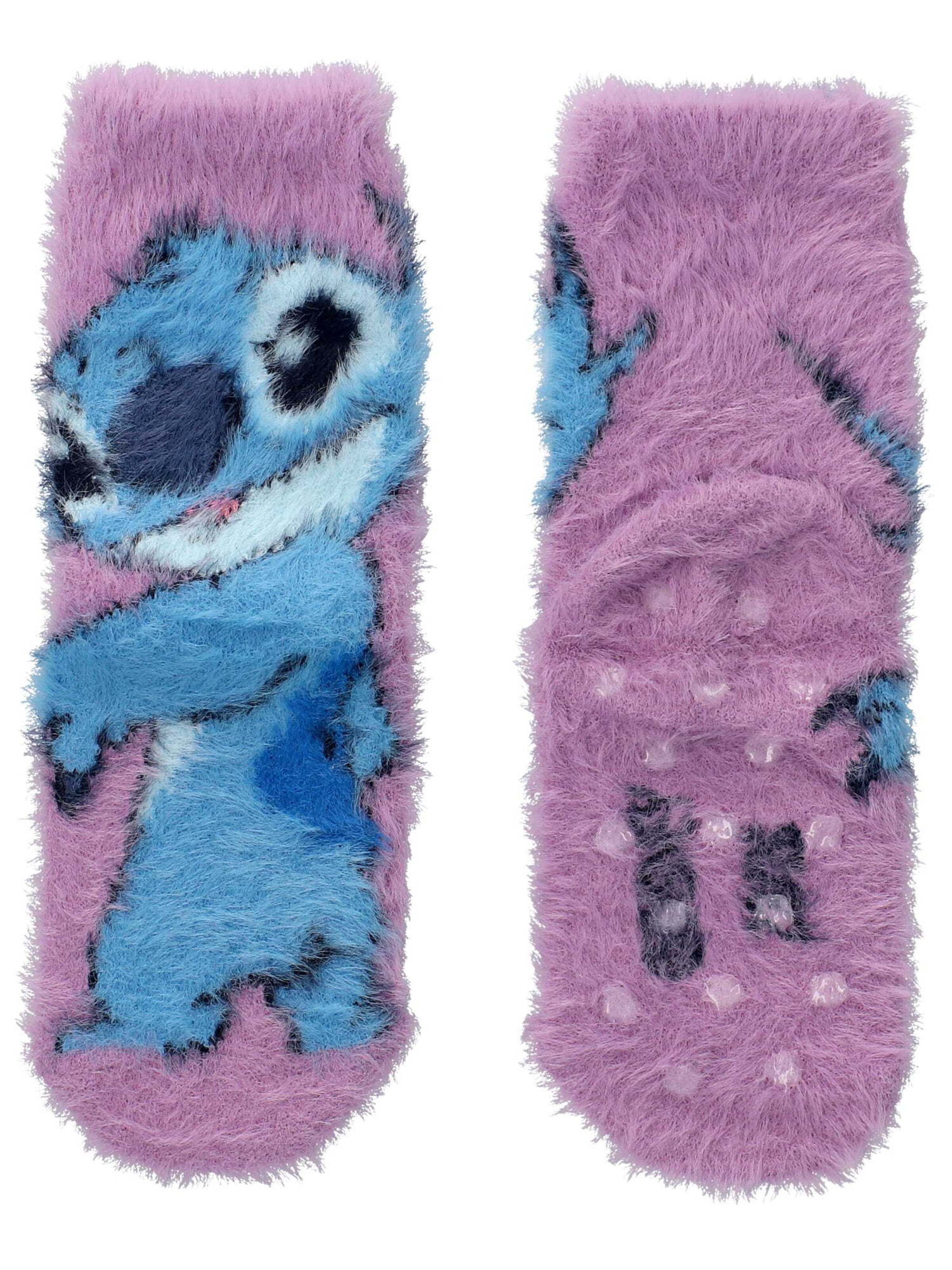 DISNEY Socken 'Lilo & Stitch' in Lila