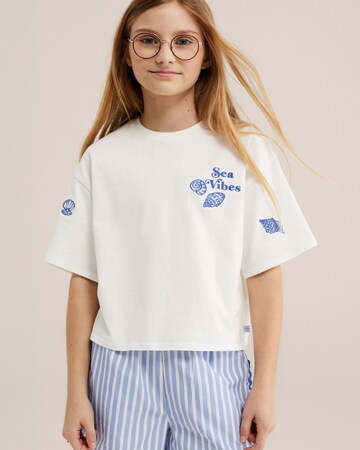 WE Fashion Футболка в Белый: спереди