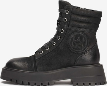 Kazar - Botines con cordones en negro: frente