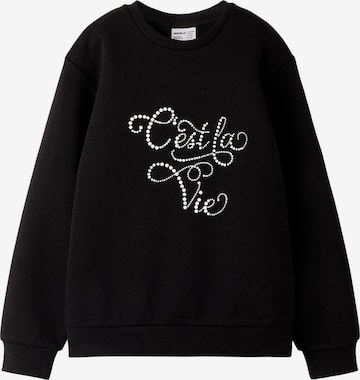 NAME IT Sweatshirt in Black: front