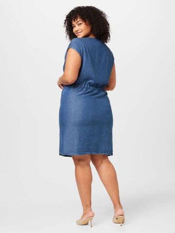 ONLY Curve Kleid 'PEMA' in Blau