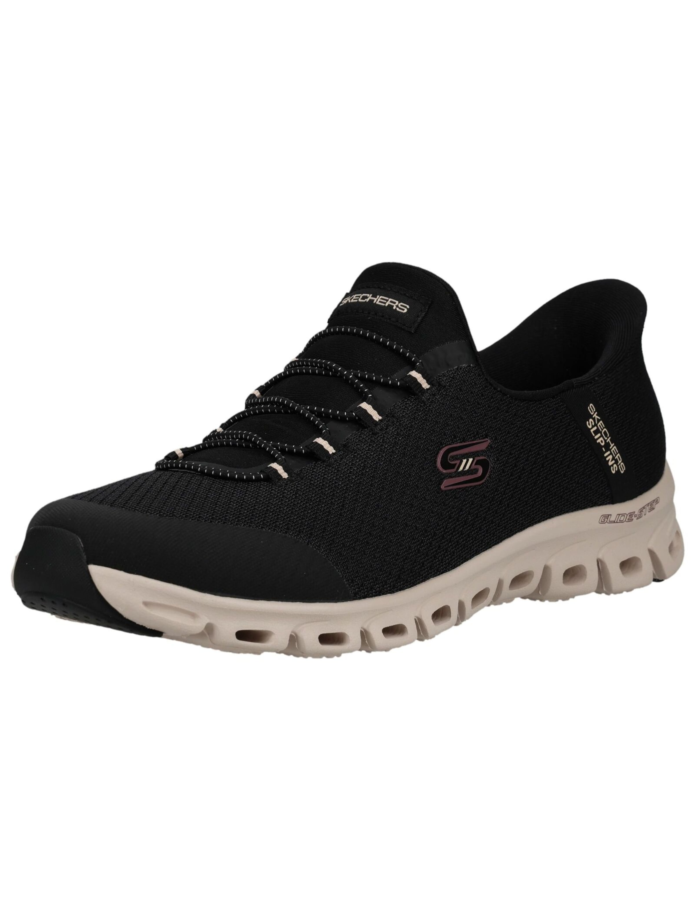 SKECHERS Platform trainers in Black: front