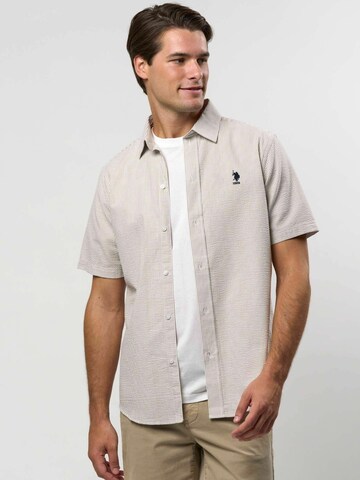 U.S. POLO ASSN. Pohodlné nošení Košile ' Charli Shirt ' – bílá: přední strana