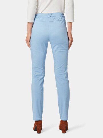Goldner Slim fit Trousers 'Carla' in Blue
