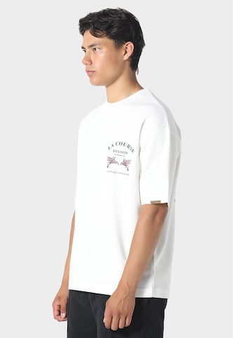 Maglietta 'Le Course' di Pas De Monaco in bianco