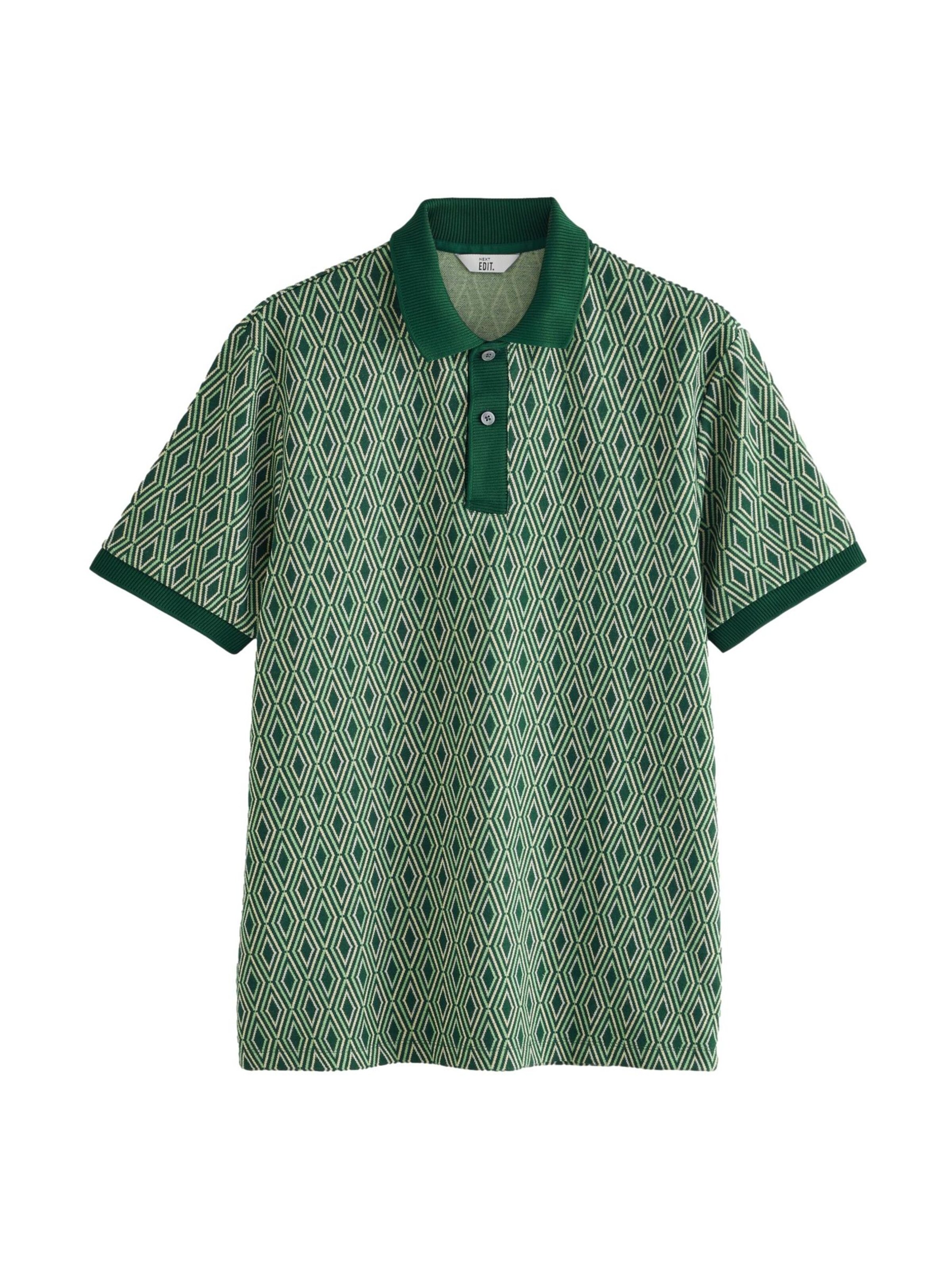 Next Tričko 'Edit' – zelená: přední strana