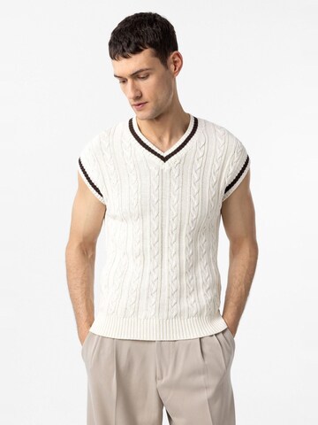 Pull-over 'Klaus' Antioch en blanc : devant