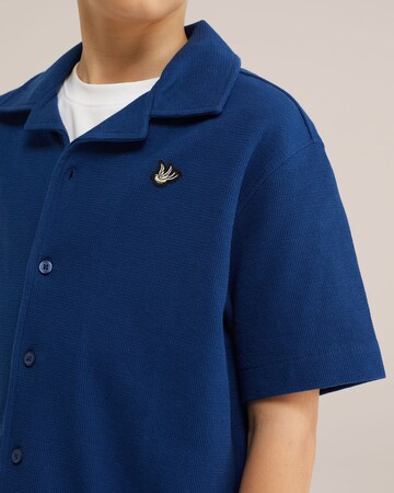 WE Fashion Regular Fit Skjorte i blå