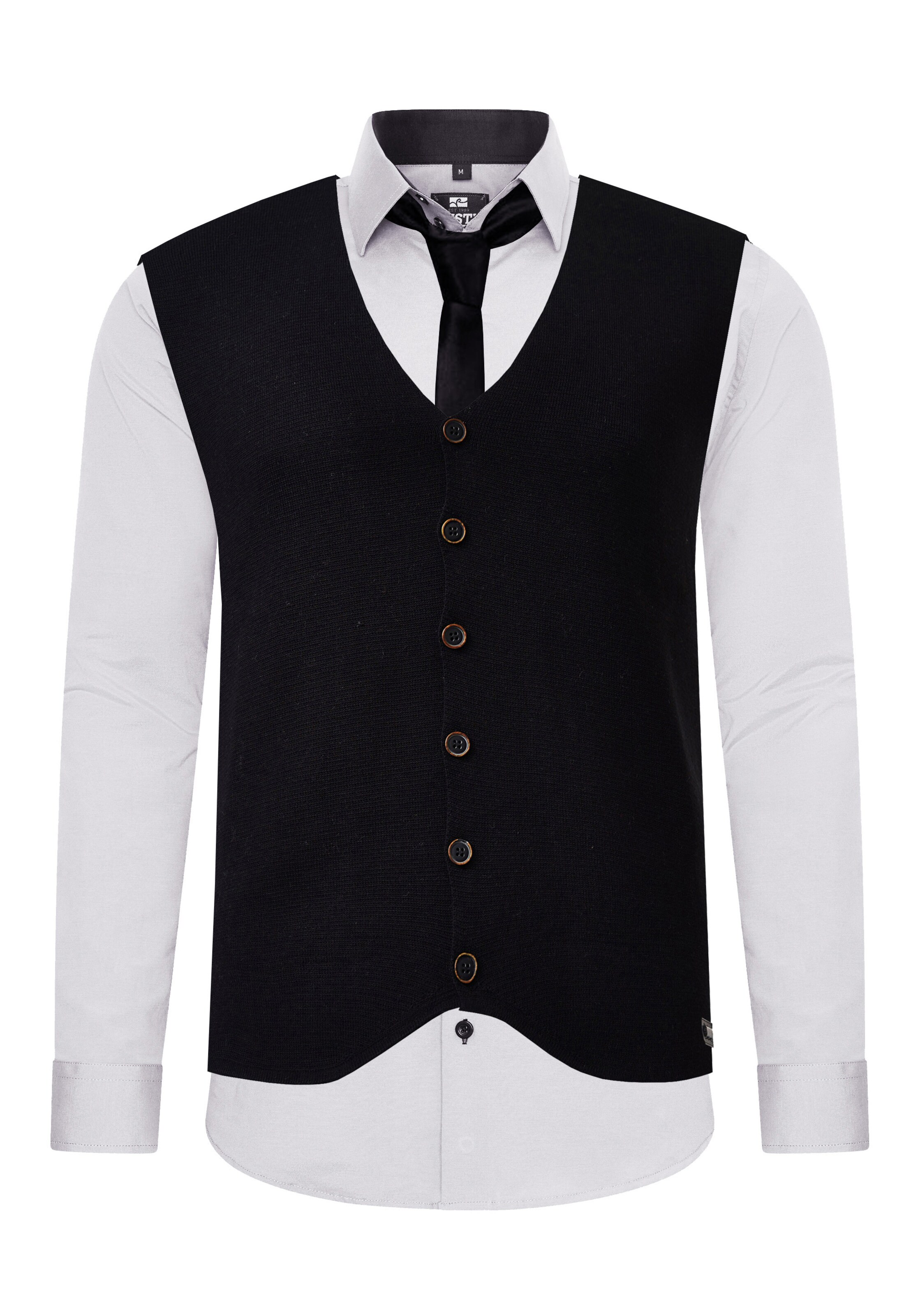 Rusty Neal Slim fit Button Up Shirt in Grey