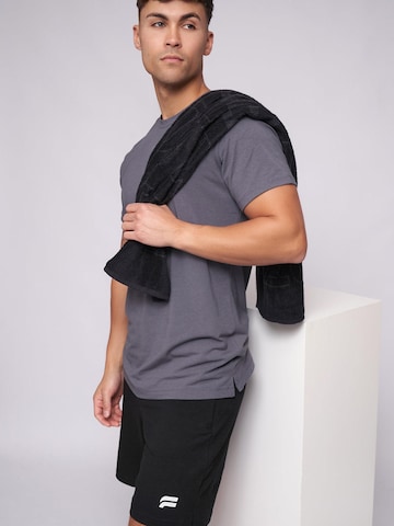 Asciugamano di Fortex Fitness in nero: frontale