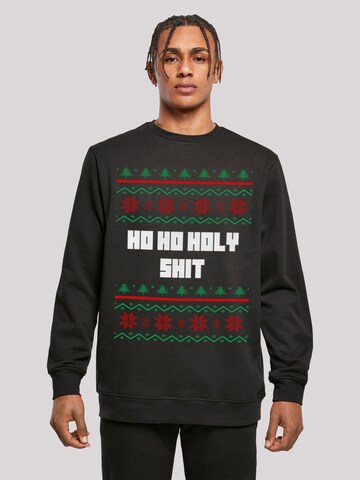 Sweat-shirt 'Ho Ho Holy' F4NT4STIC en noir : devant
