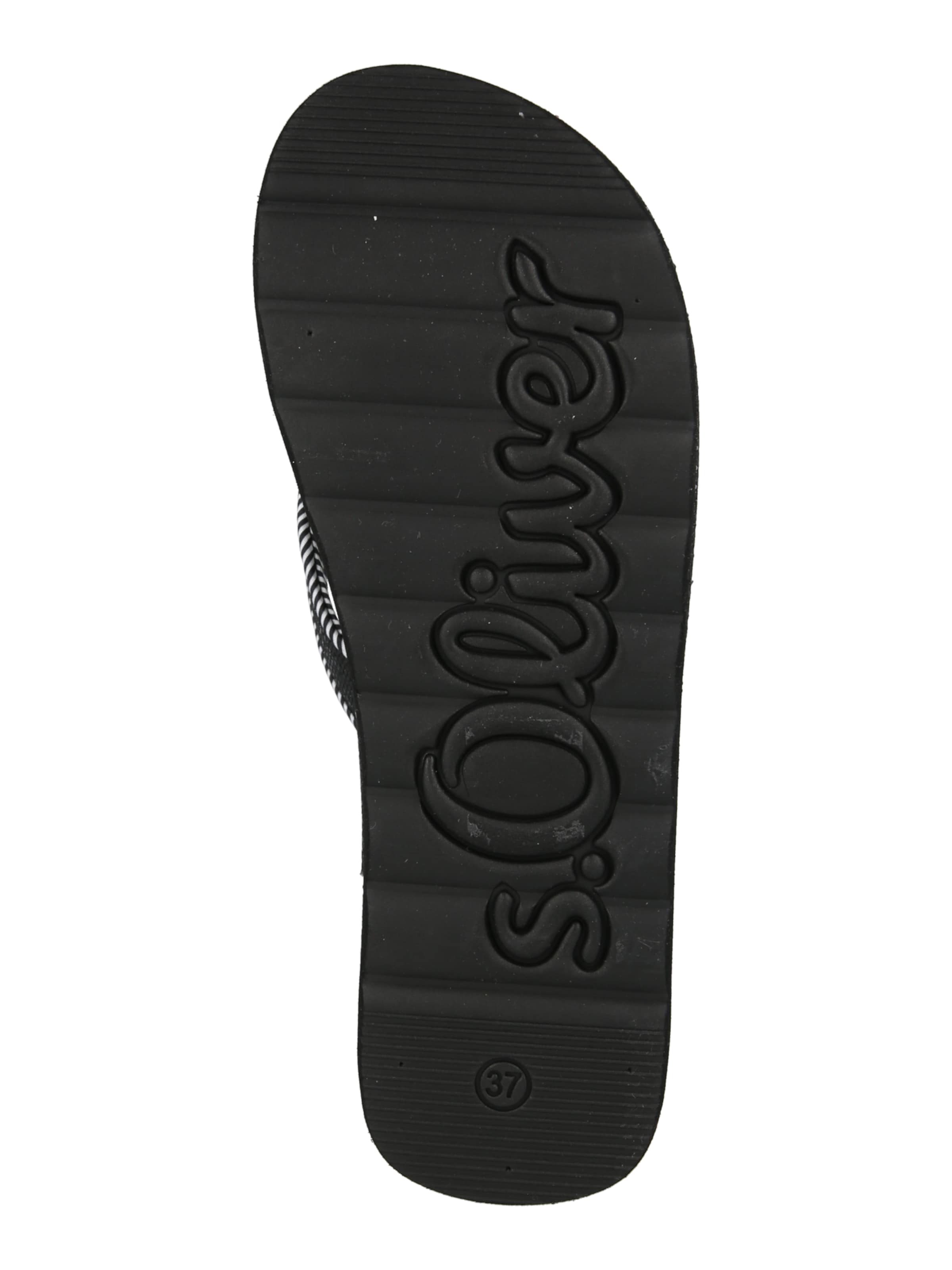 Flip-flops de la s.Oliver pe negru