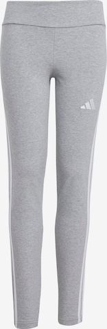 ADIDAS SPORTSWEAR Skinny Sportbyxa 'Essentials' i grå: framsida