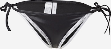 Calvin Klein Swimwear Bikini Bottoms in Black: front