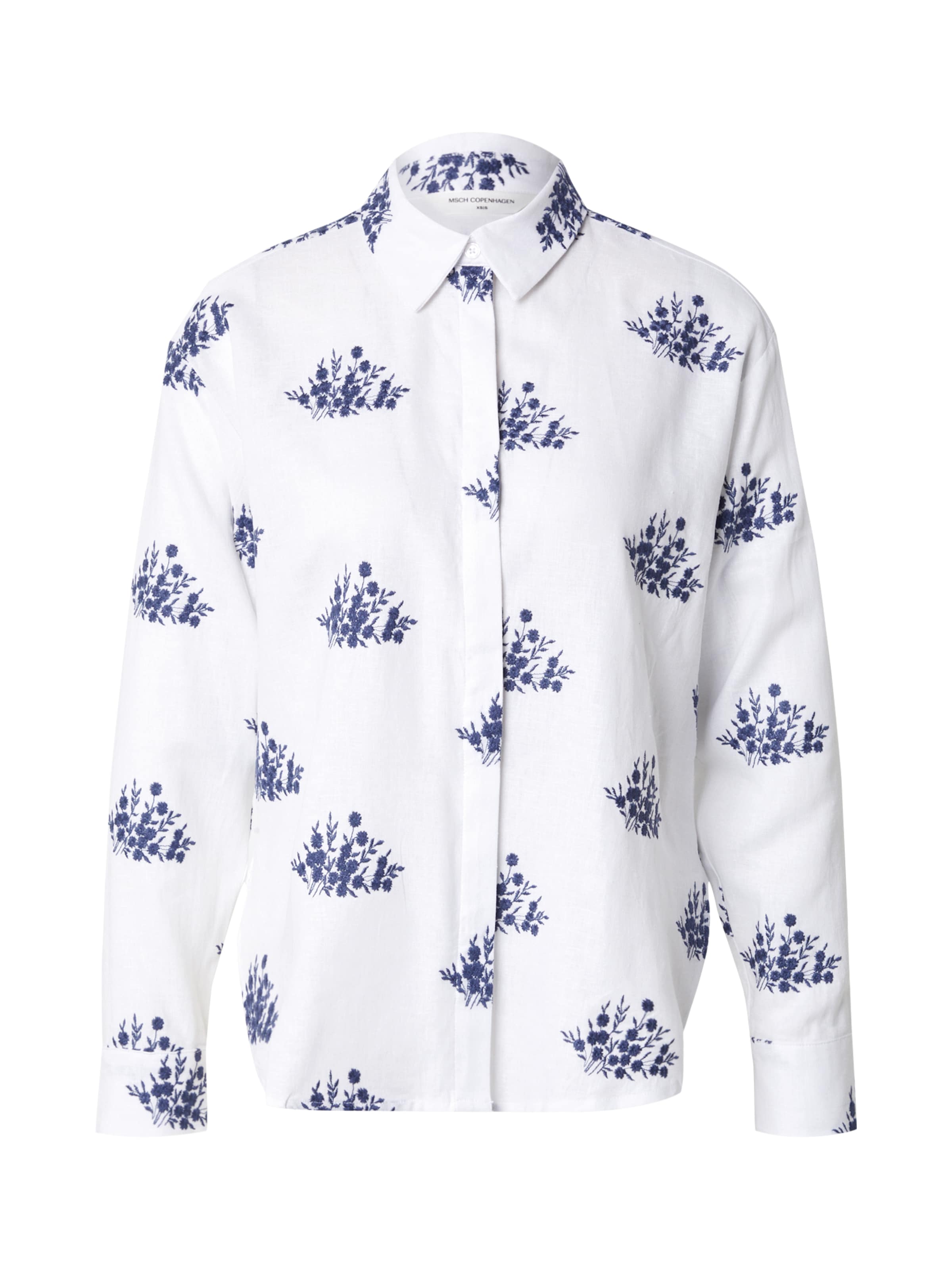 MSCH COPENHAGEN Blus 'Ryan Conella' i vit: framsida