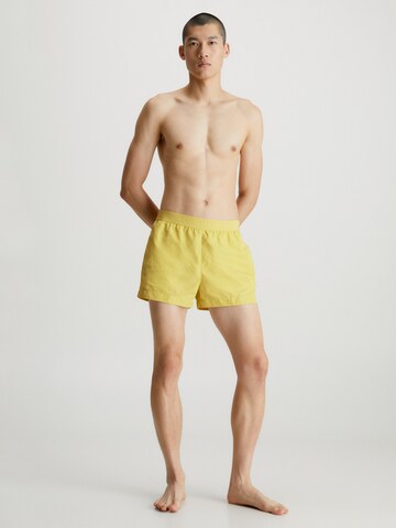 Calvin Klein Swimwear Board Shorts in Yellow