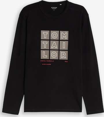 TOM TAILOR Shirt in Schwarz: Vorderseite