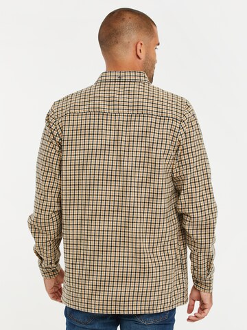 Threadbare Regular Fit Hemd 'Franco' in Beige