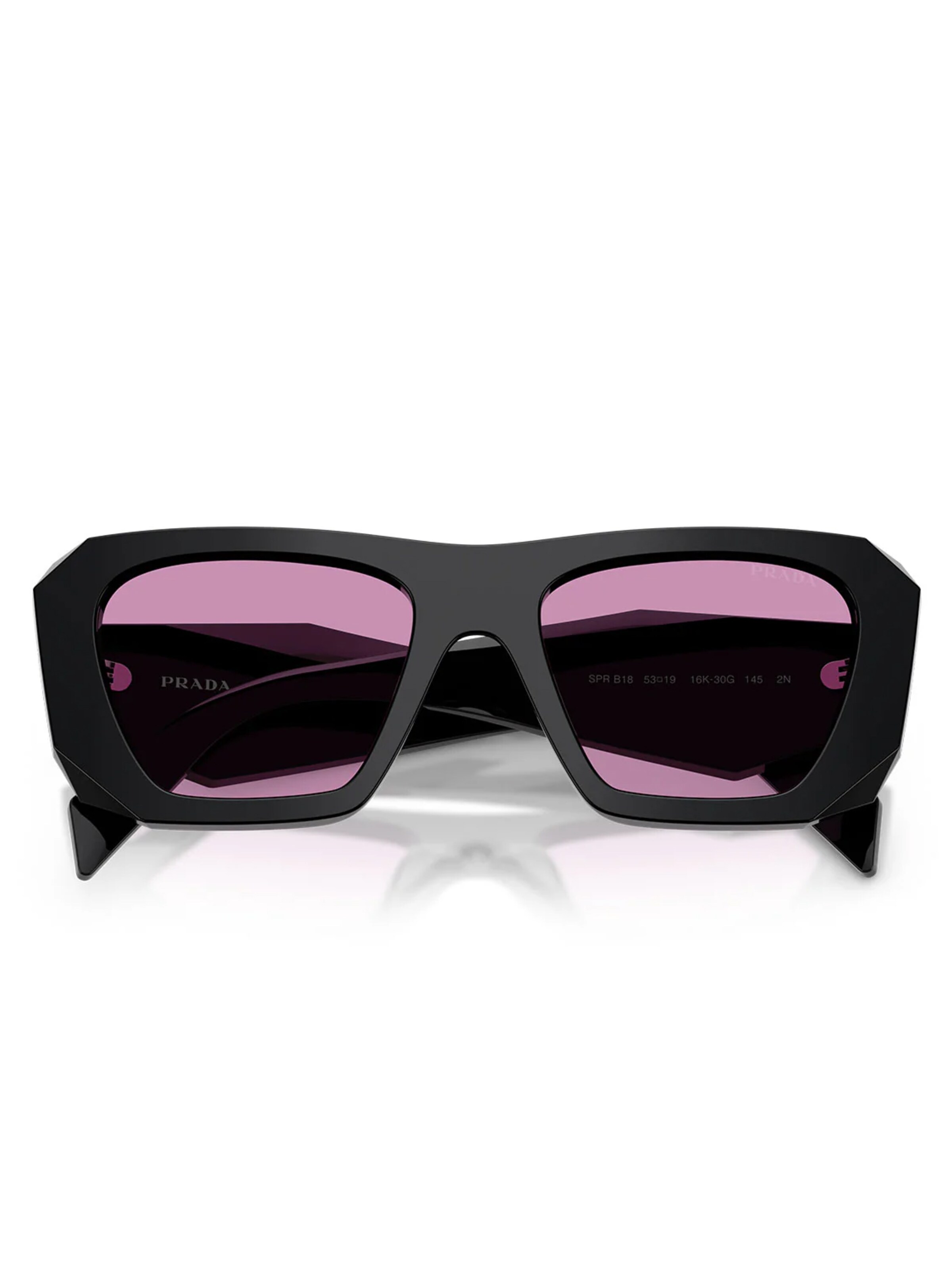 PRADA Zonnebril 'PRB18S 16K30G' in Zwart