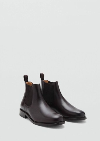 MANGO MAN Chelsea Boots 'Monovar' in Braun