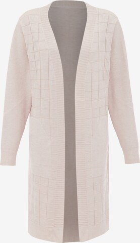 Sidona Gebreid vest in Beige: voorkant