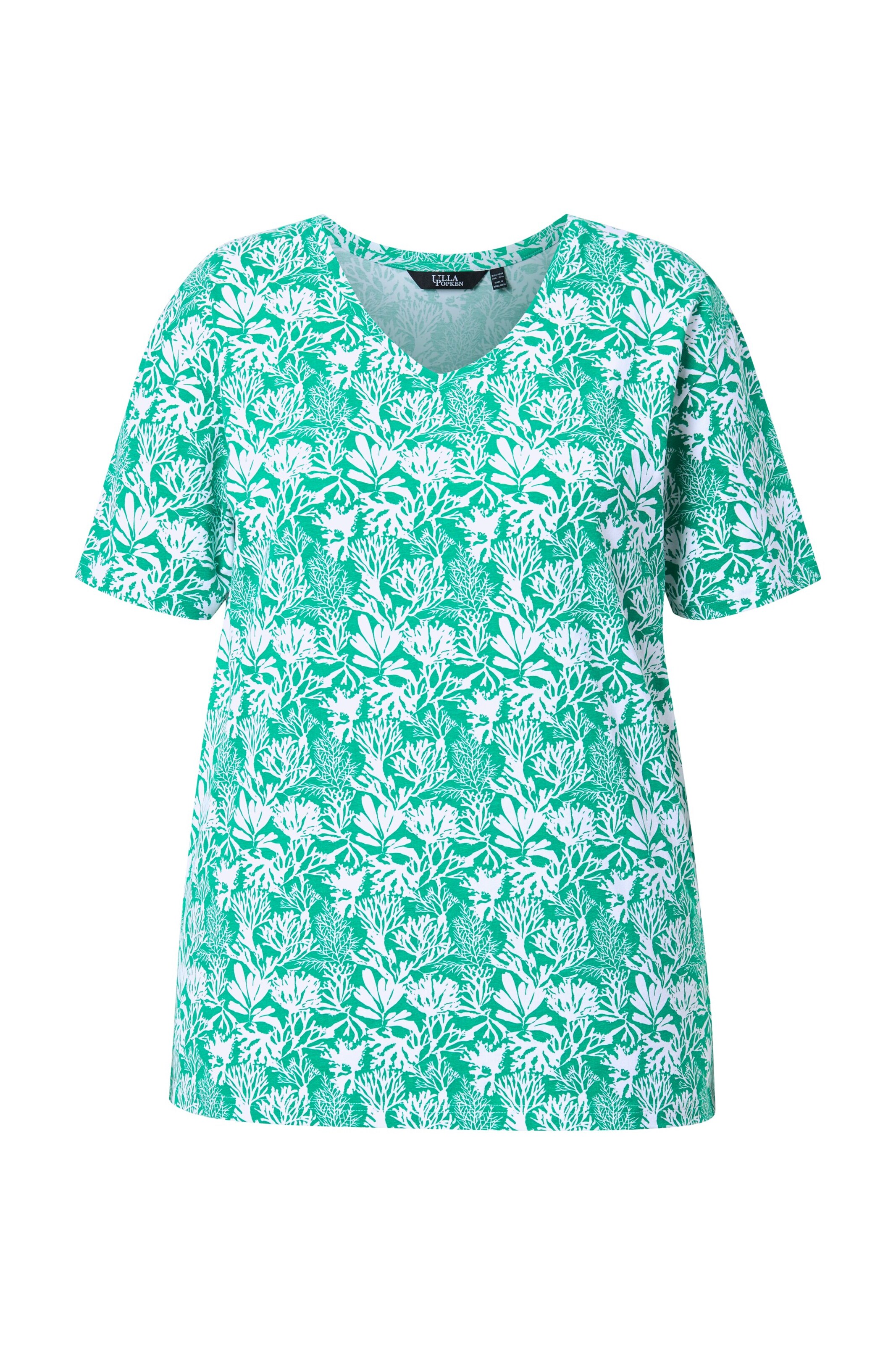 Ulla Popken Shirt in Groen: voorkant