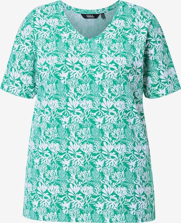 T-shirt Ulla Popken en vert : devant